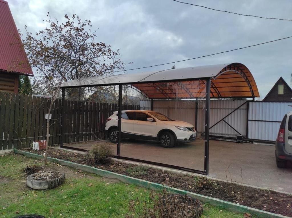 Прозрачные шторы ПВХ для навеса под автомобиль в городе Балабаново